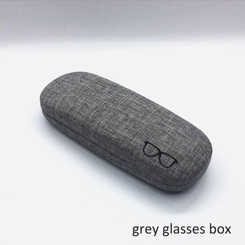 1Stck Gläser Paket PU Leder Brillen Boxen Sonnenbrille Lagerung Kasten Tragbare Reise Zubehör schwer Fall Brillen Schutz: grau