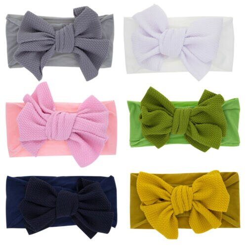 Baby Toddler Turban Headband - Floral Pattern Cotton Bow Hair Band Accessories