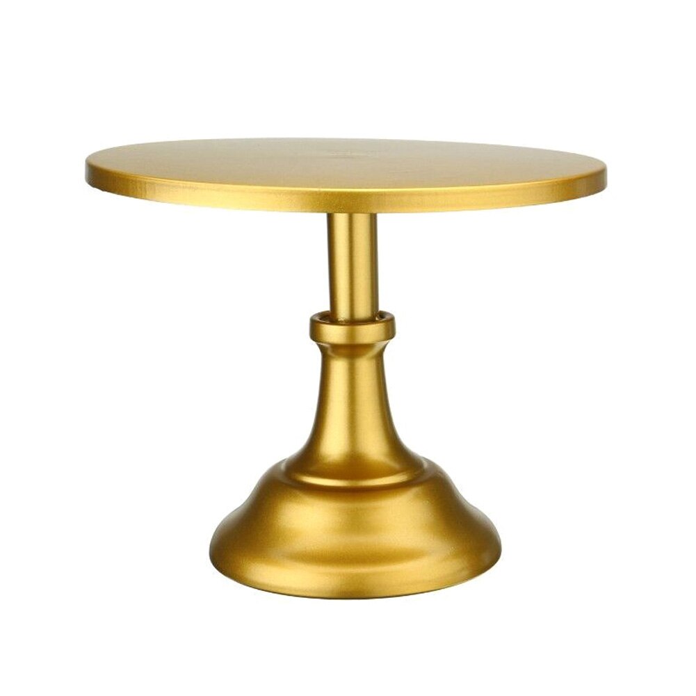 Bolo quente expositor sobremesa cupcake servindo placa redonda 10 Polegada para festa de casamento d6: gold
