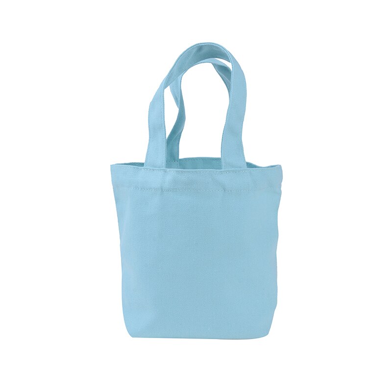 Sac à main en toile de couleur unie sac à provisions pour femme fille sac à Lunch Portable sac de pique-nique sac de rangement pour femme sac 23*21*10cm: gray green