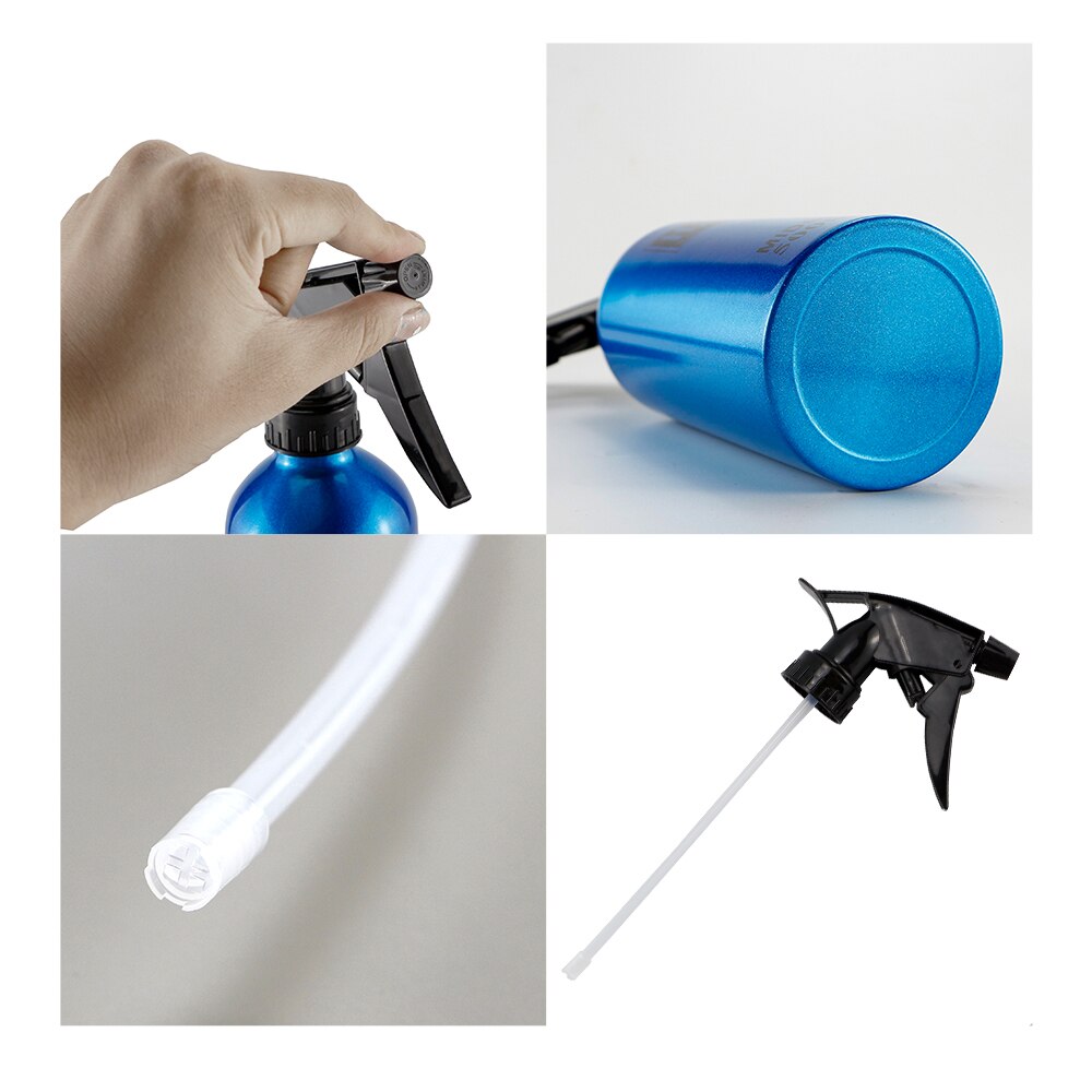 Pulvérisateur d'eau en aluminium pour Salon de coiffure, bouteille vide de 500ML, rechargeable, outils de pulvérisation pour coiffeur