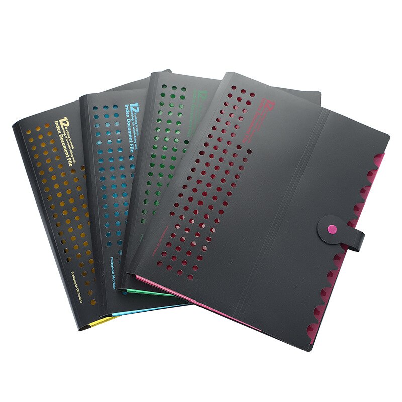 Waterproof A4 File folders13 pockets Expanding file Document Bag Pouch Bill Folder Holder Organizer file holder file organizer