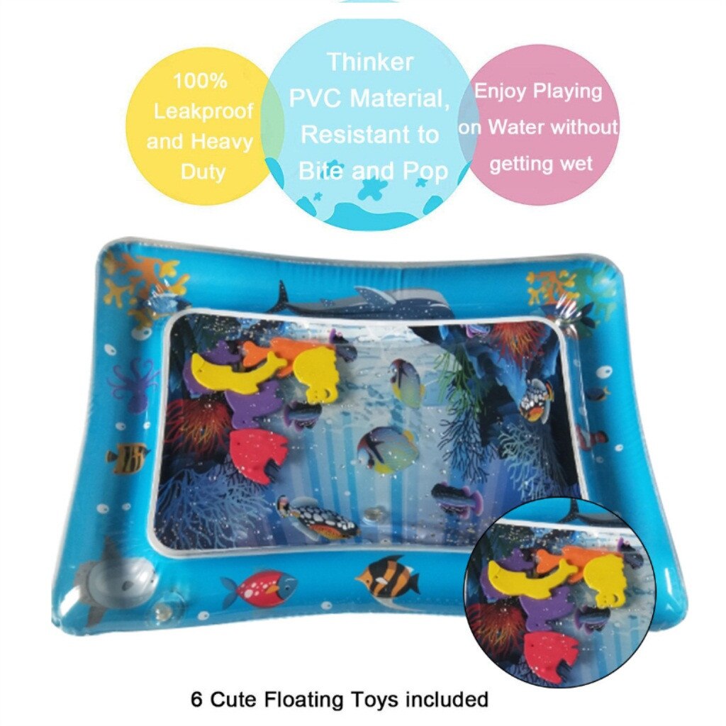 Baby Inflatable Toys Summer Inflatable Water Mat Sea Life Mat Ice Pad Prone Baby Inflatable Mat inflables juegos