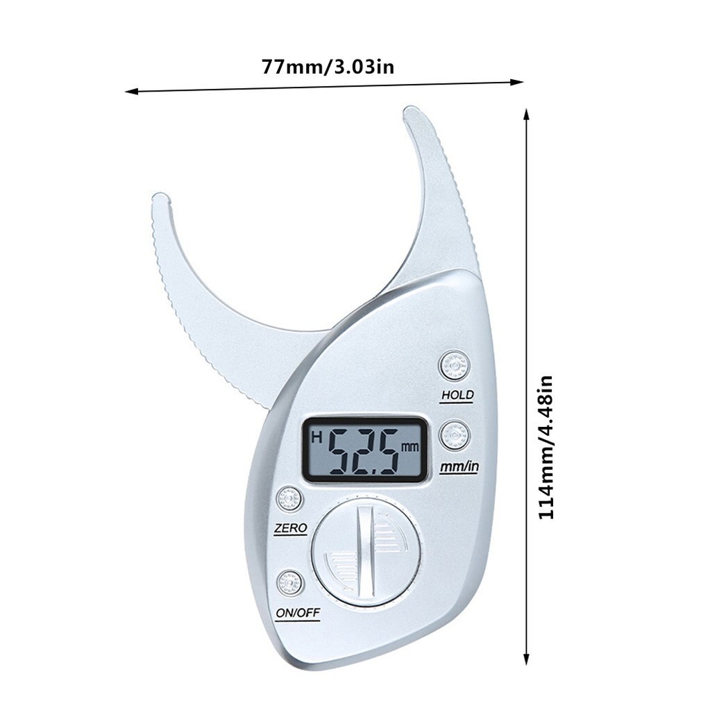 Calibrador Digital para medir la grasa corporal, pinza para medir la pérdida de peso, medición del grosor de la grasa