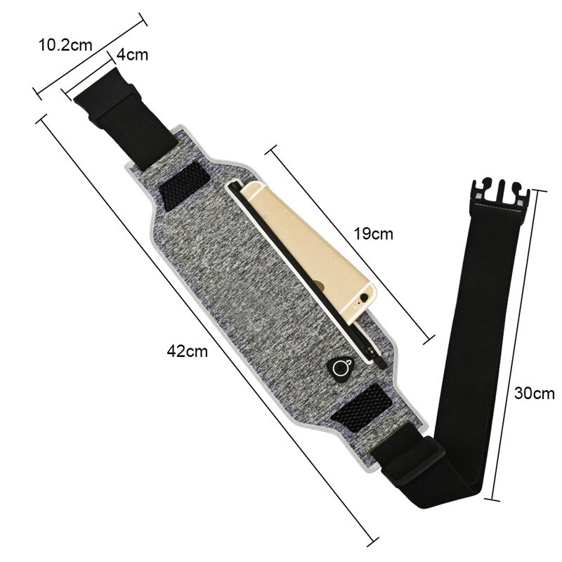 Running Waist Pouch Belt Sport Belt Mobile Phone Men Women With Hidden Pouch Gym Bags Running Belt Waist Pack