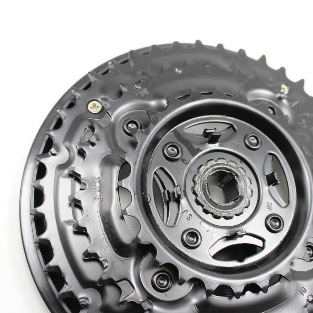 PROWHEEL 7/8/9 Speed MTB Bike Crank Set 24/34/42T 170mm Hollow Tooth Plate Bike Crank Set MTB Bicycle Crankset Sprocket