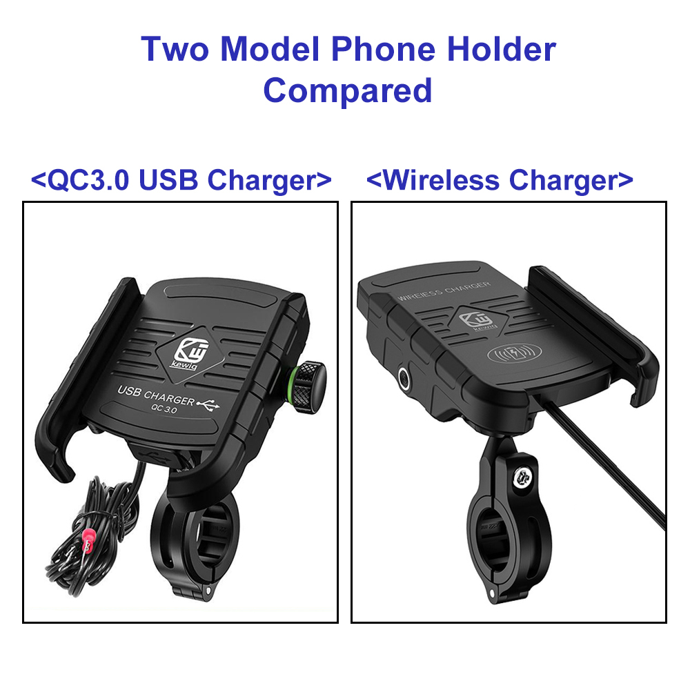 Motorcycle Holder With Wireless Charge Motorbike QC3.0 Fast Charg Cell Phone Wireless Holder Handlebar Mount Stand GPS Holder