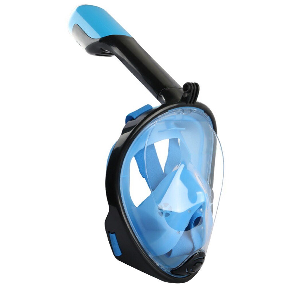 Scuba Diving Mask Full Face Snorkeling Mask Underwater Anti Fog Snorkeling Diving Mask for Swimming Spearfishing Dive: Light Blue / S/M
