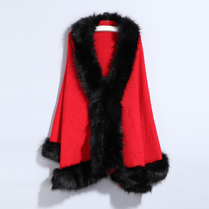 Hochzeit Jacke Kap Braut Schal wickelt Faux Pelz Bolero Frauen Winter Warme Mantel Mantel Hochzeit Zubehör