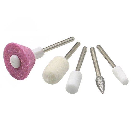 5 bitars elektriska nagelfilsborrsats tips manikyr tånagel pedikyr salong pennform set elektrisk manikyr nagelfilsborr