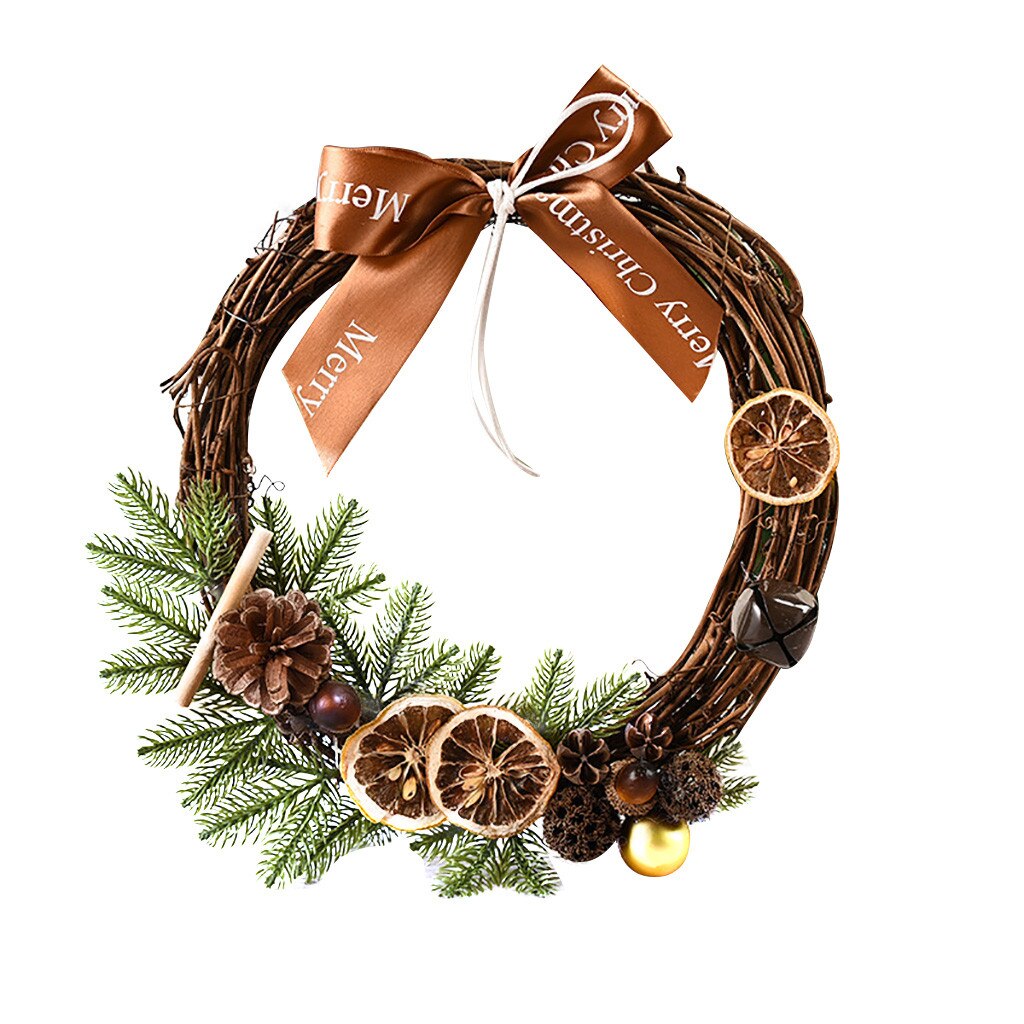 Kerstversiering Hanger Winkelcentrum Rotan Krans Deur Hanger Kerstkrans Decoraties Dorp Krans: BW