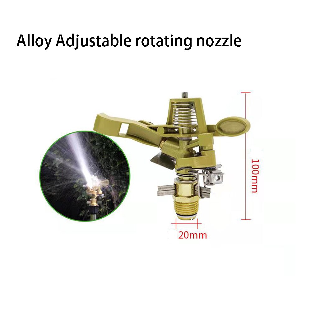 1/2" 3/4" Farm Rotating Rocker Nozzle 360 degrees Rotary Jet Nozzle Agricultural Garden Irrigation Lawn Sprinkler Garden Shower
