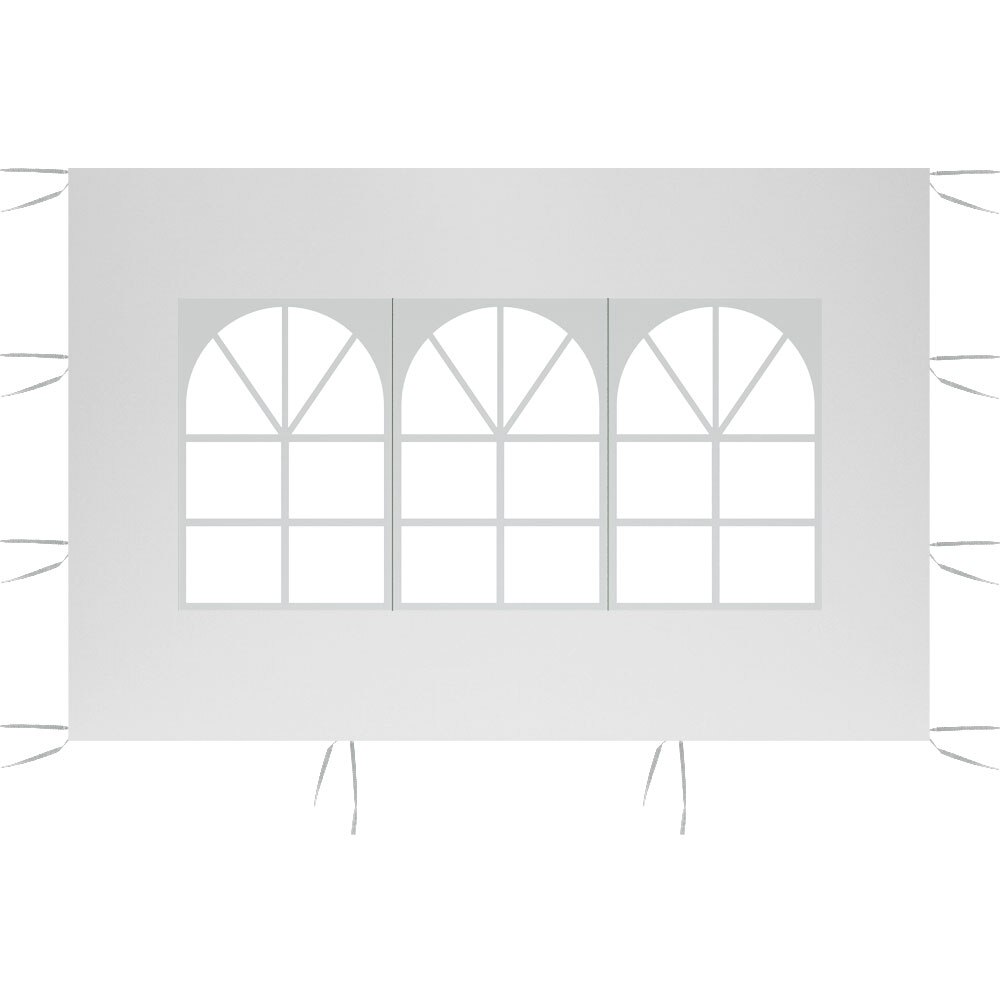 3x2m Waterproof Gazebo Awning Sunshade Sun Shade Sail For Outdoor Garden Beach Camping Sunshade garden party camping tent: white with window