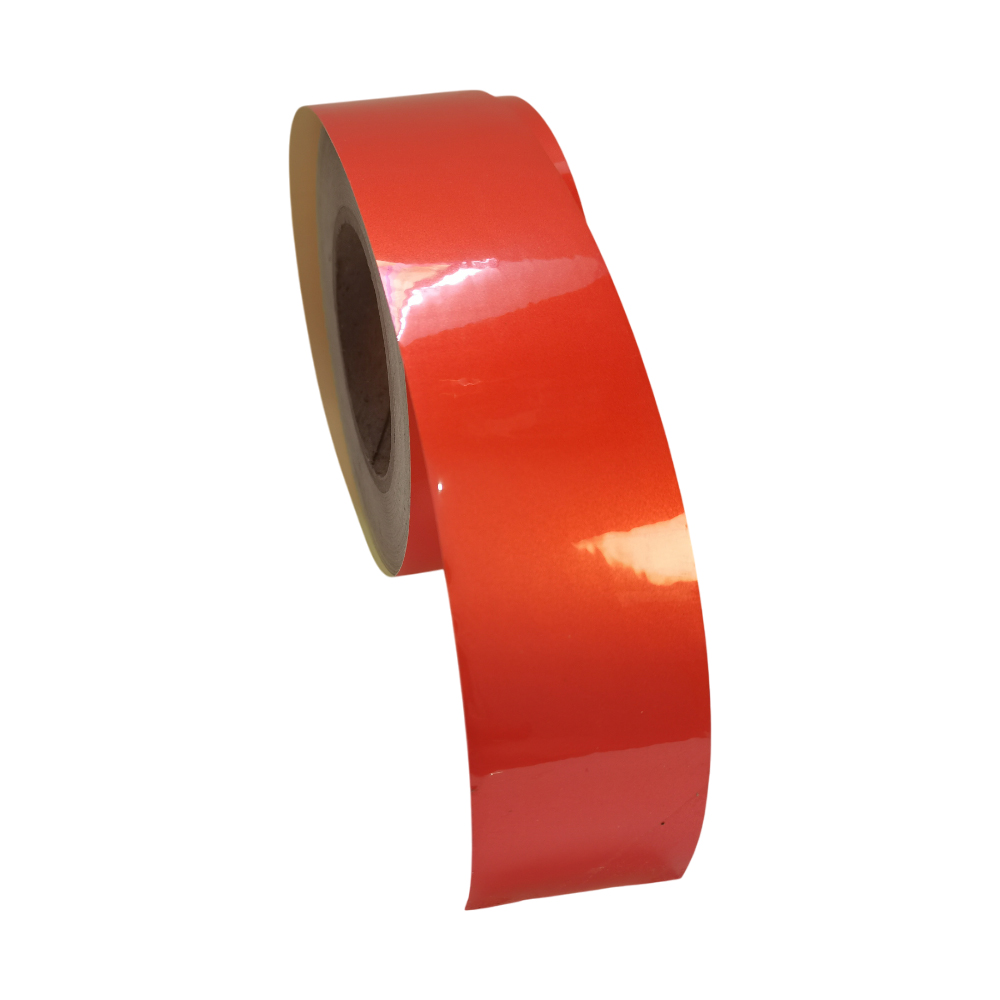 Autocollant Adhésif de Moulage de Publicitaire, Réflecteurs Imperméables pour le Marquage de Sécurité de la Voiture, Blanc Rouge Jaune Orange, 5cm x 5m