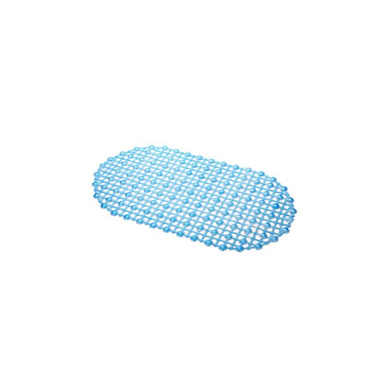 1Pcs PVC Safety Anti-slip Floor Mat Shower Bath Mat Plastic Massage Pad Bathroom Carpet Bath Mat Rug Massage Pad: Blue