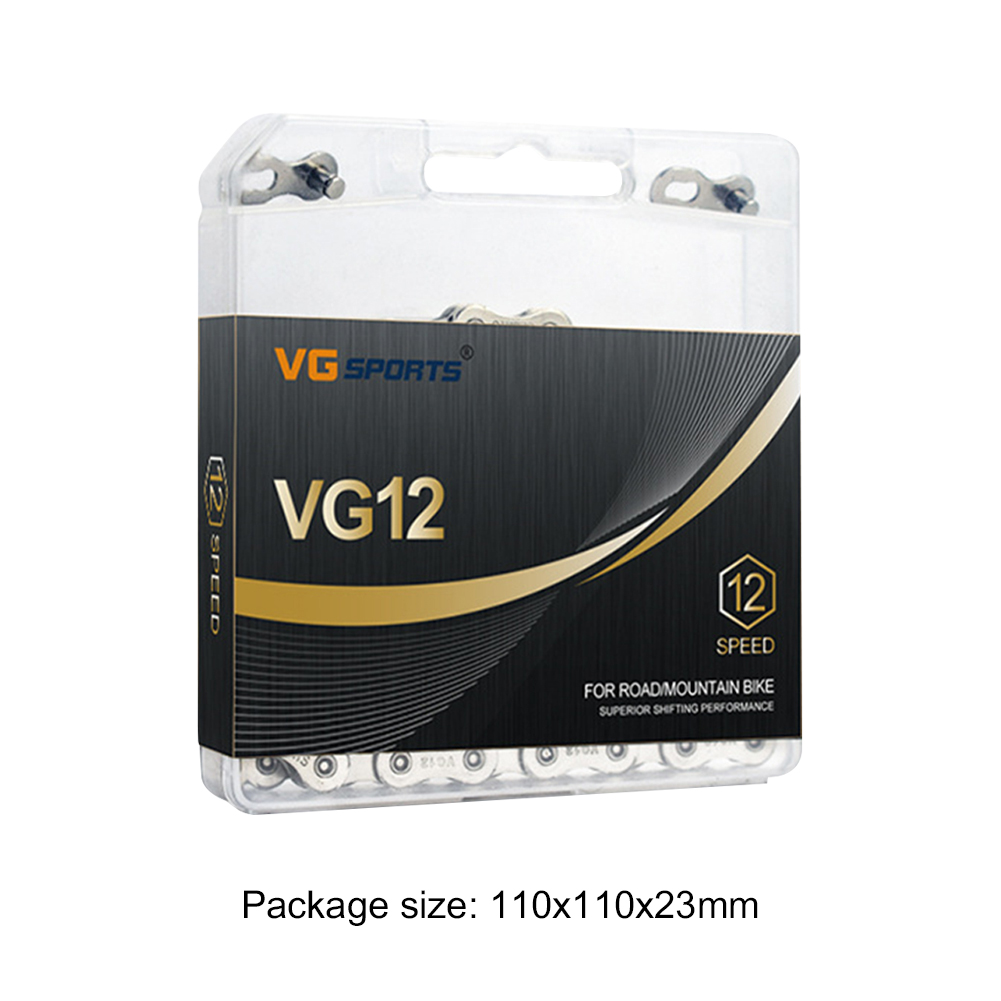 Bike Chain 12 Speed 126 links VTT MTB Mountain Road Bike Neon-Like Gray Silver Black Gold Bicycle Chain Components