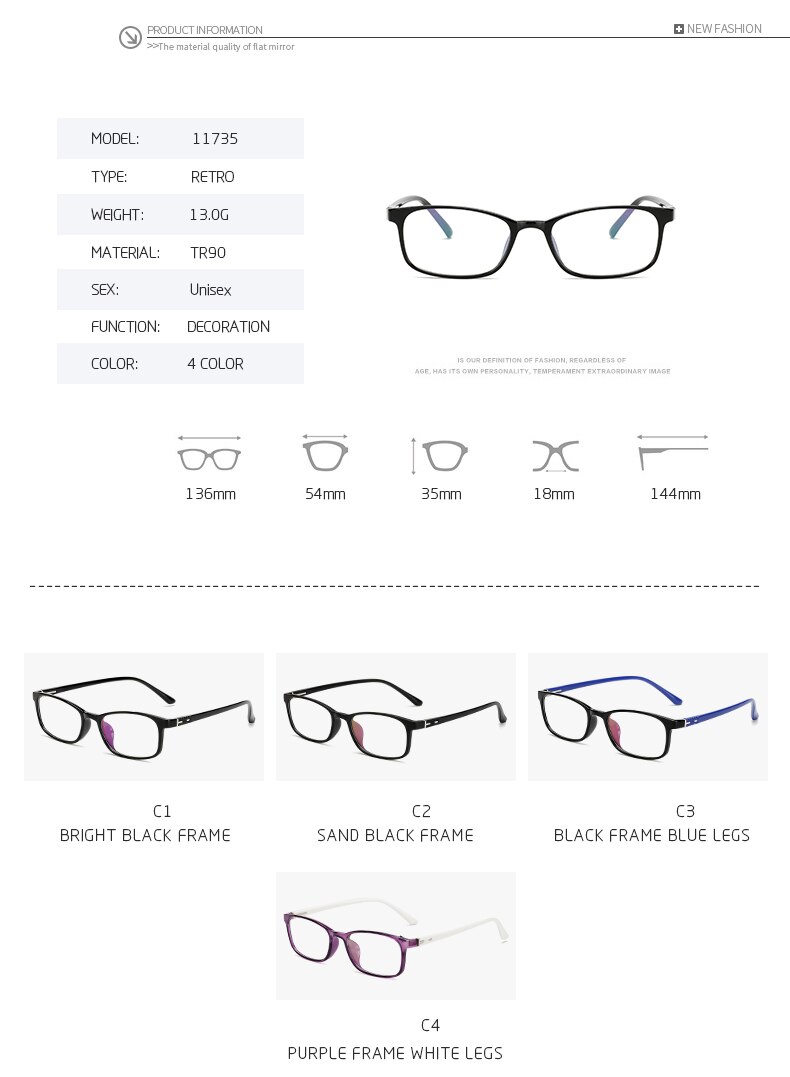 TR90 Marco de gafas de titanio para hombres, vidrio rectangular, lentes transparentes, gafas marcos ópticos coreanos, gafas GOZLUGU