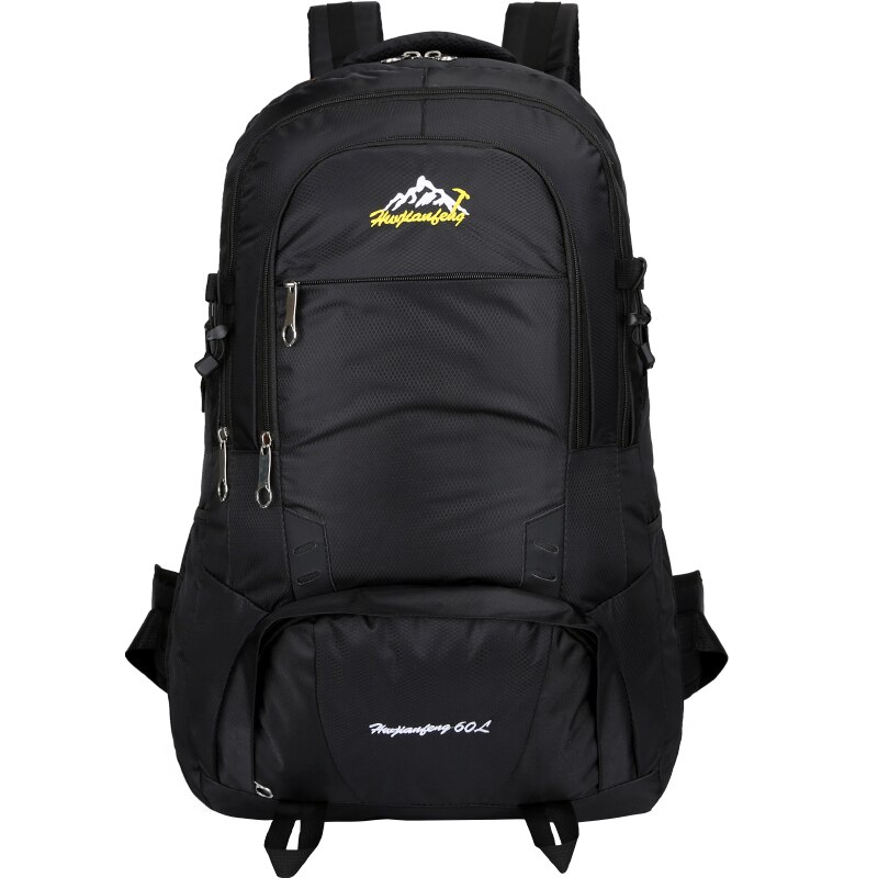 60L Outdoor Long Distance Shoulders Bag Cycling Backpack Mountaineering Camping Travelling Knapsack Climbing Hiking Rucksack: Black bag only