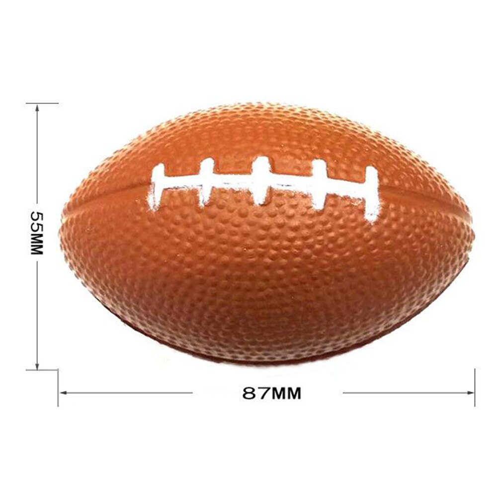 4 piezas de ventilación bolas Mini Rugby pelotas de deportes juguete PU pelotas de Rugby para juegos niños partido favores bolas de juguete de Color al azar
