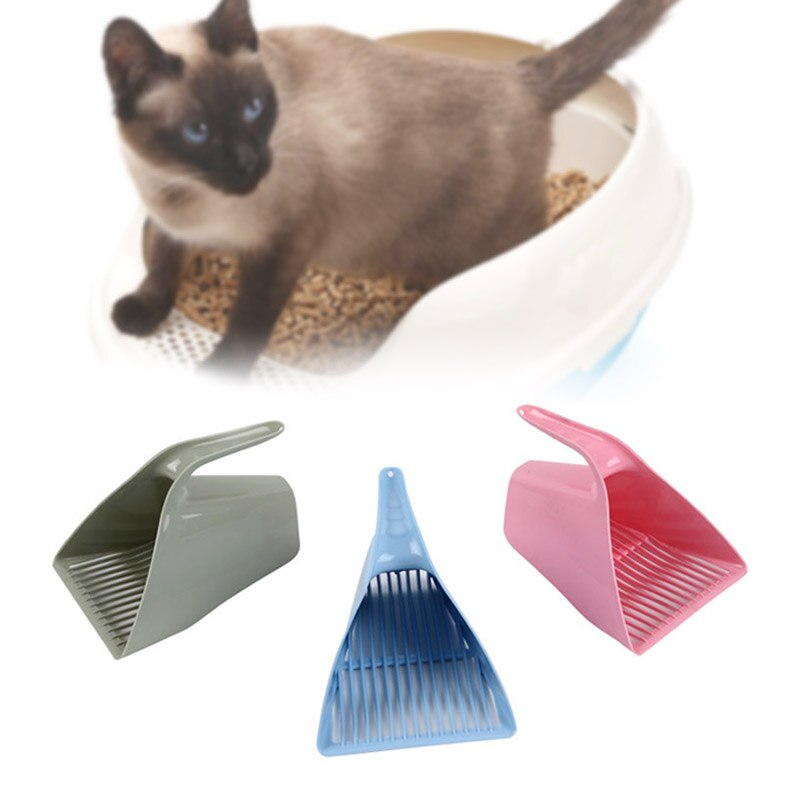 Pala de arena para gatos, herramienta de limpieza para mascotas, plástico, H99F, 1 Uds.