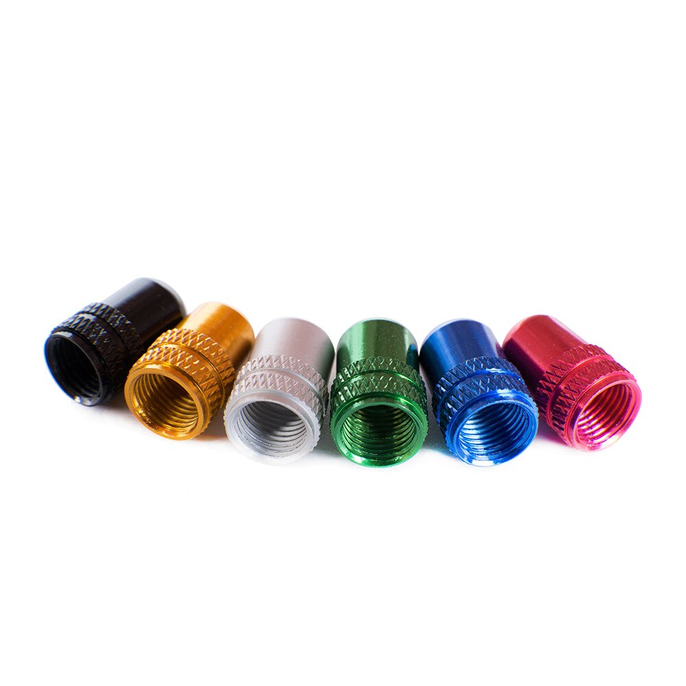 4pcs MTB Cycling Accessories Aluminium Alloy Dustproof Bicycle Valve Cap Tyre Air Caps Schrader Valve Valves Cover