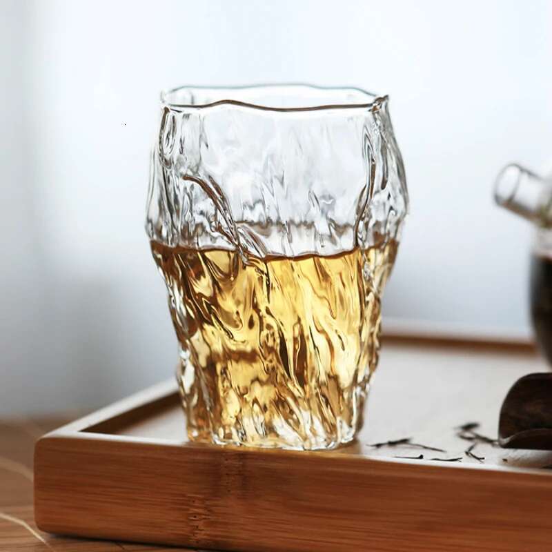 Japanse Onregelmatige Plooien Drinkglas Whisky Tumbler Whisky Glazen Boomstronk Bark Minderheid Creatieve Wijn Cup Theekopje