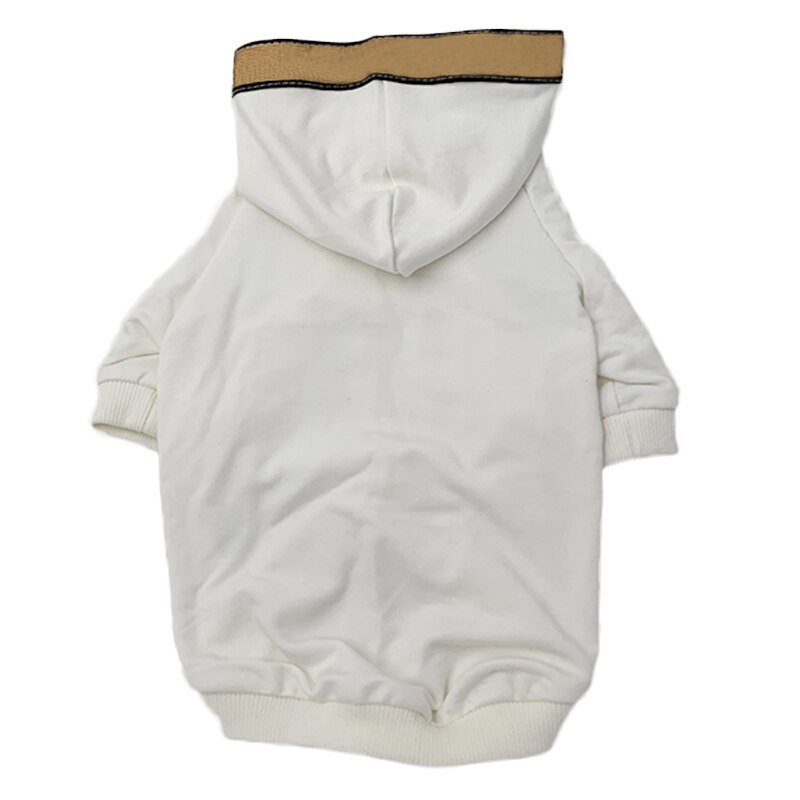 carlin Costume bouledogue français sweats à capuche blanc et noir vêtements XS-FB PC1427: WHITE / L