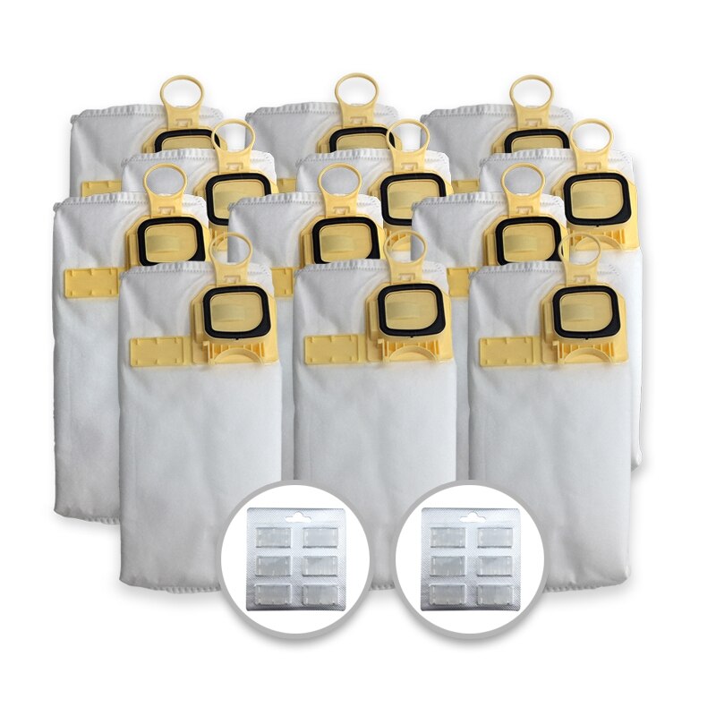 Reemplazo de bolsa de polvo eficiente para aspiradora Vorwerk VK140 VK150 FP-140, 12 unidades