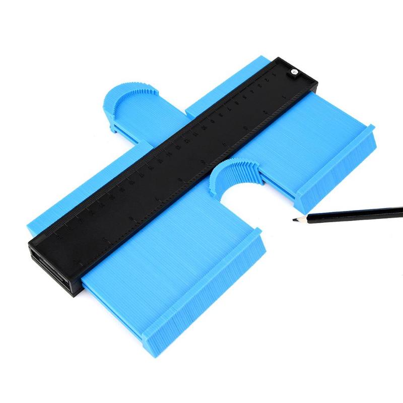 Profile Gauge 5/10 inch Contour Gauge Duplicator Plastic Inch Metric Profile Ruler For Copying Irregular Shape Wood Marking Tool