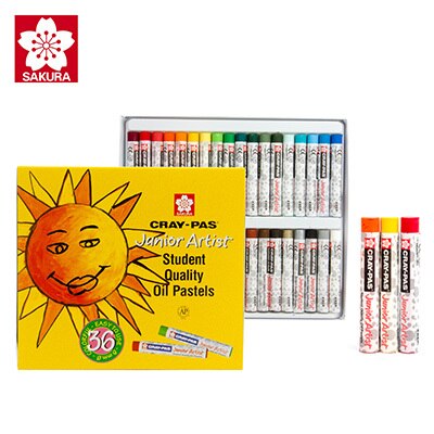 Sakura olie pasteller xep -12/16/25/36/50 ikke-giftig sikker voks farveblyant tegning til børn studerende: Xep -36