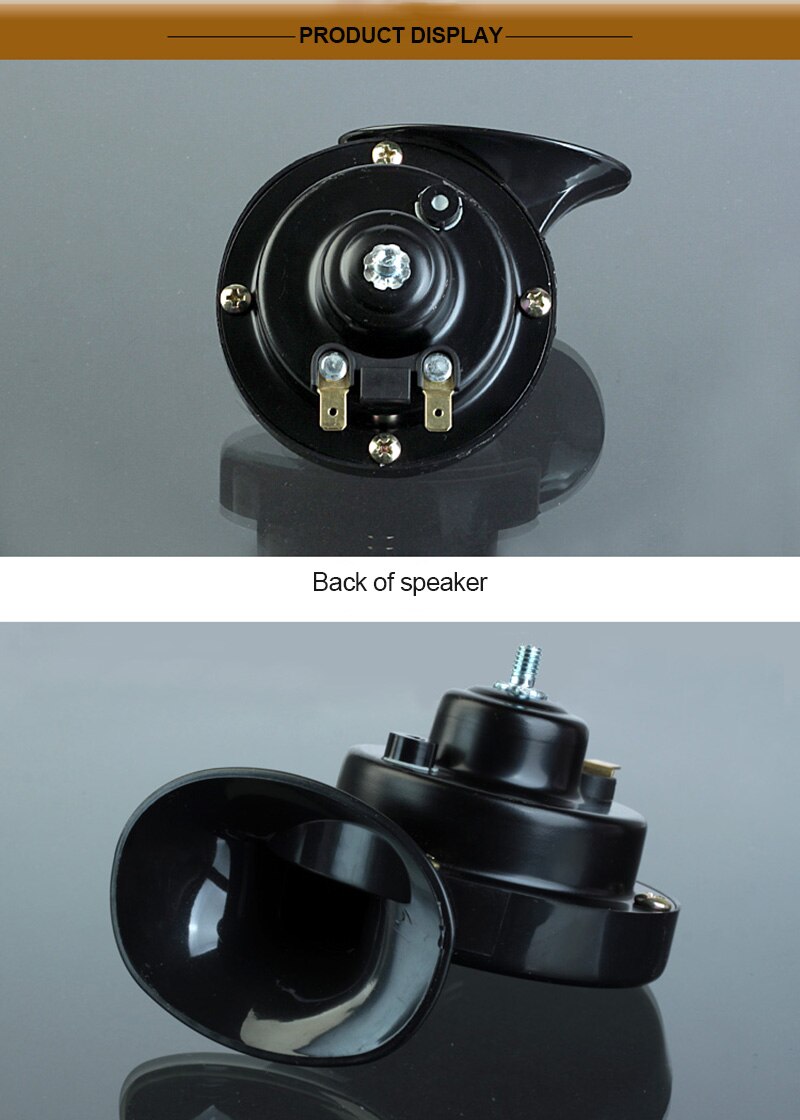 Universal Car Horn Loud Pressure Klaxon Speaker 12V Waterproof 300db Snail Cry Air Horn Vespa Loudnes For Car Horn For Trucks