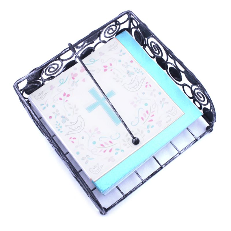 40Stck Kreative Frieden Taube Blau Kreuz Papier Servietten Santa Kommunion Partei Religiöse Hand Handtuch für Eucharistie Liefert