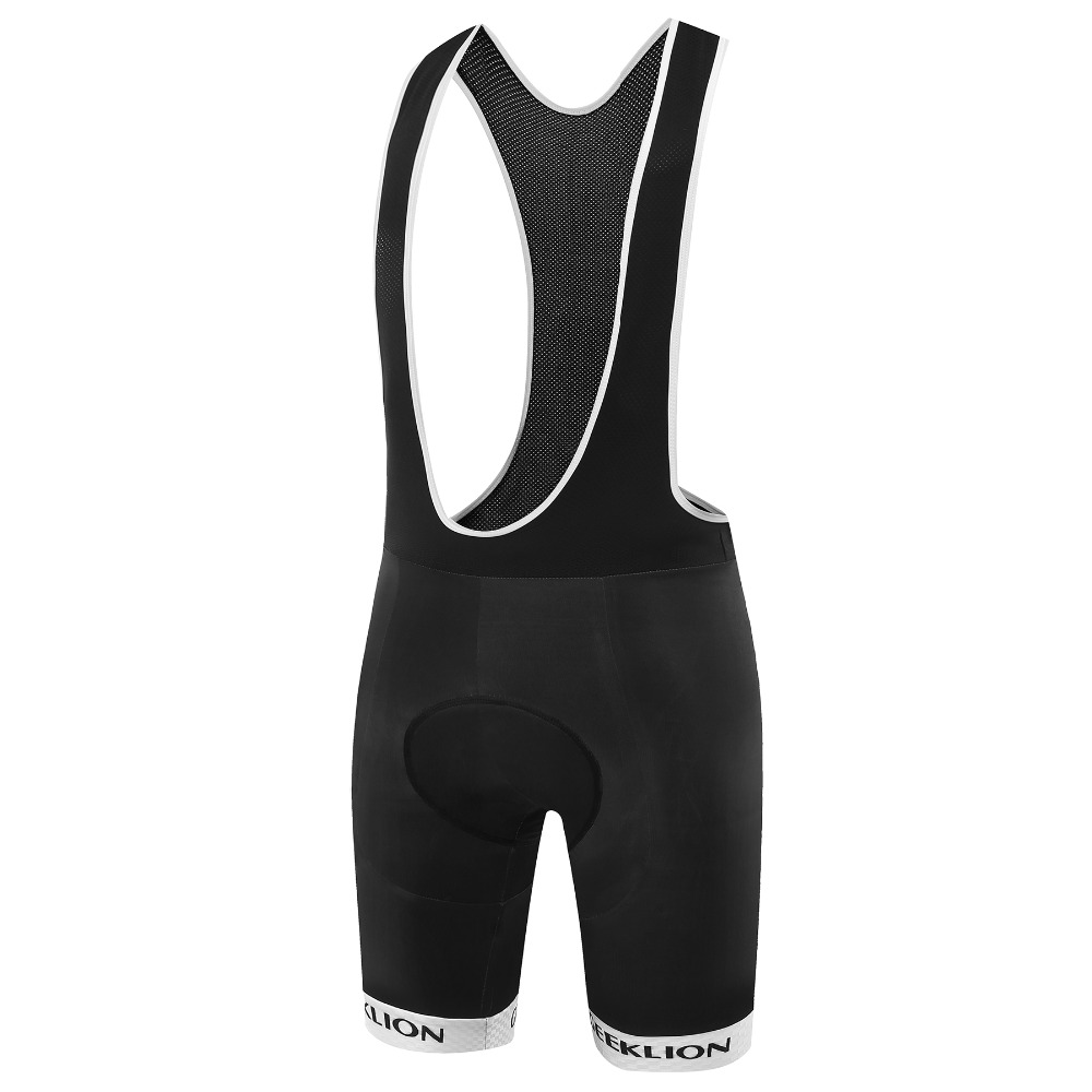 Geklion hög elasticitet lycra bib shorts cykel sport wear andningsbara pad cykelshorts