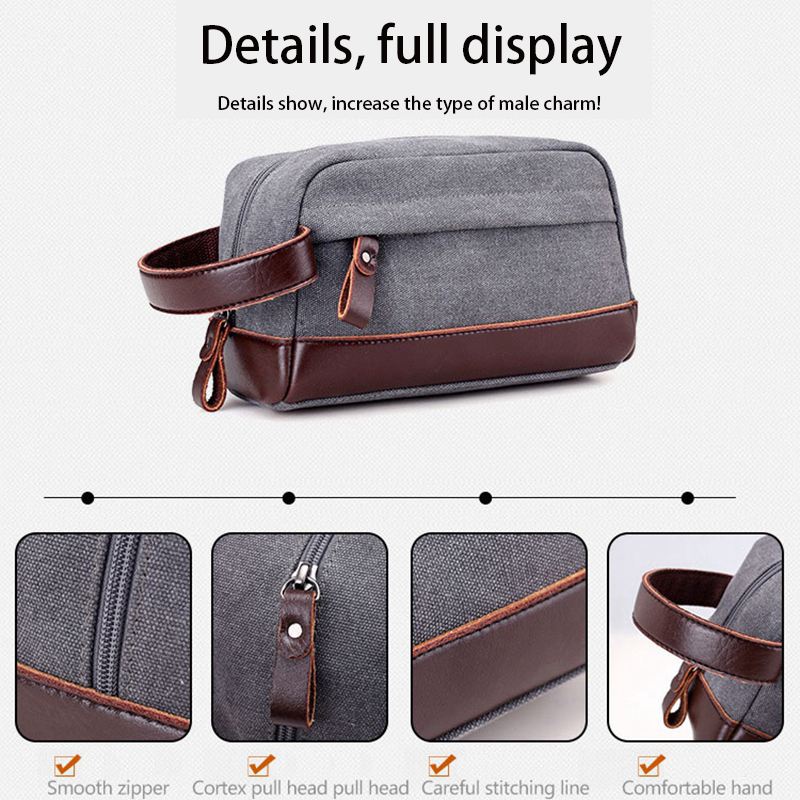 Offre spéciale trousse de toilette organisateur pour hommes toile Dopp Kits Kit de rasage