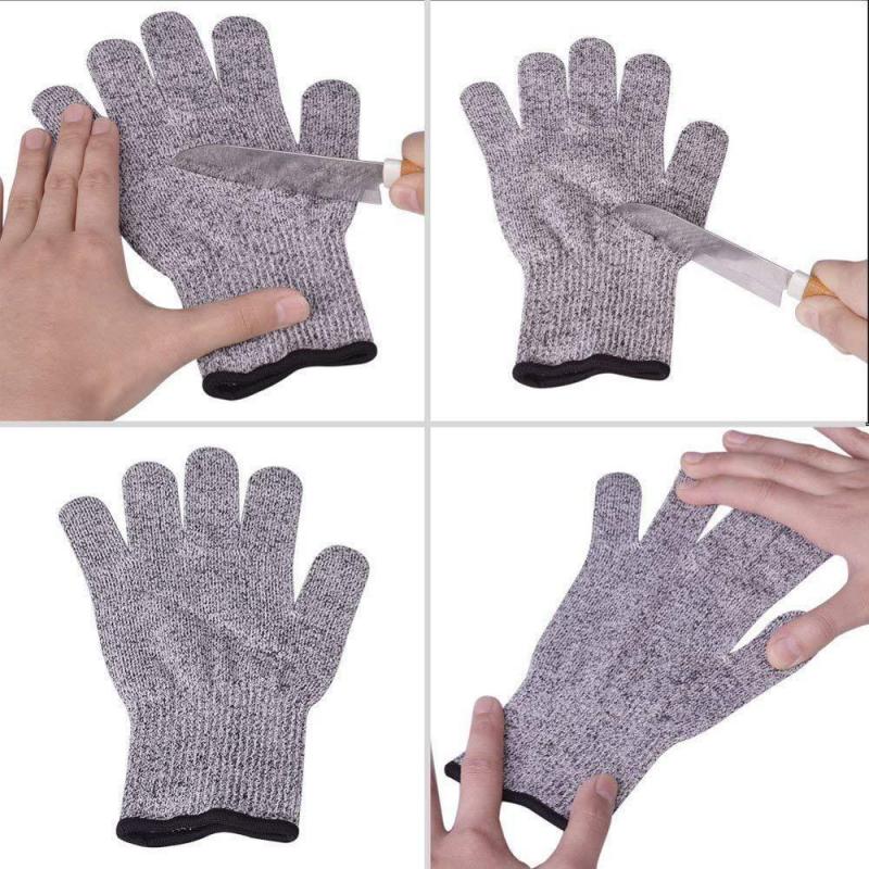 1 Pair High-strength Protection Safety Anti Cut Gloves Kitchen Cut Resistant Gloves for Fish Meat Cutting Safety Gloves