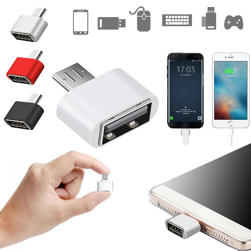 3PCS Mini Data Portable OTG Converter Micro USB Male To USB 2.0 Female Adapter P2B22: Default Title