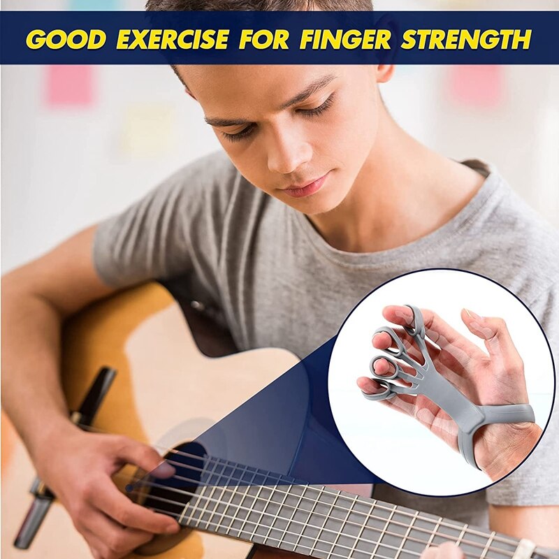6 Pieces Strength Training Grip Strengtheners Hand Strength Grip Exerciser Finger Expander And Grip Strength Trainer