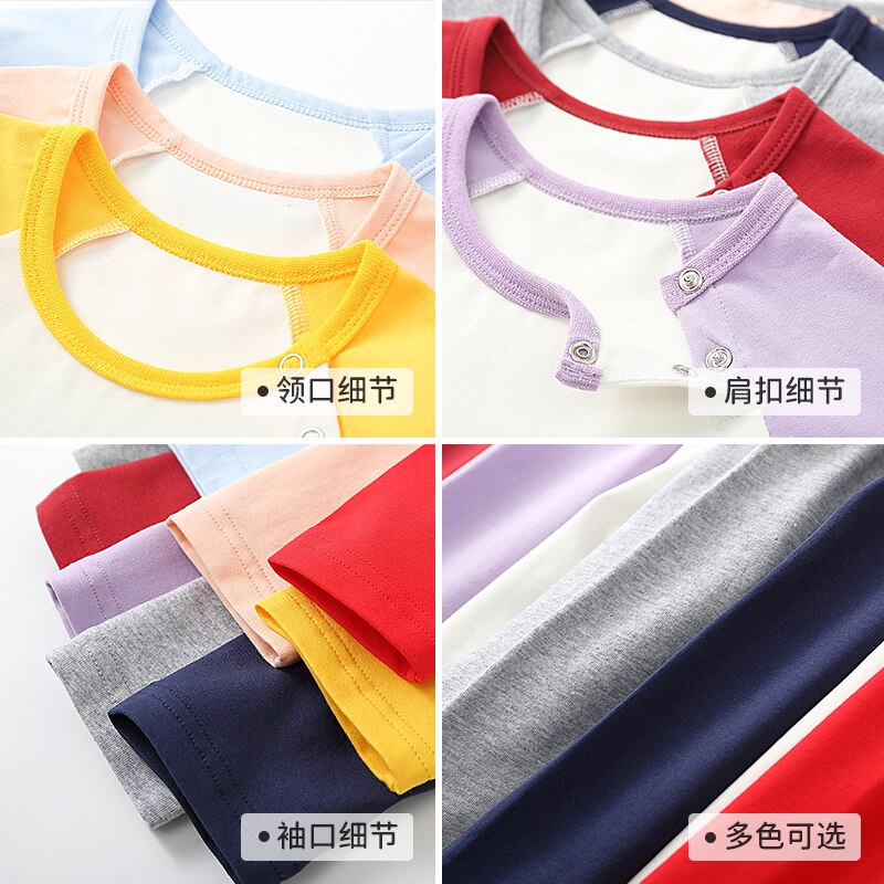 Baby lange mouwen t-shirt jongens en meisjes ondershirt herfst en winter baby kindertrui warme kindertop