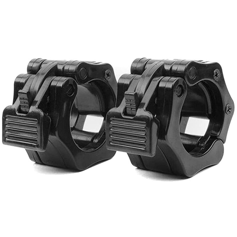 Olympic Size Barbell Collar Locks 28mm Bar Clamp Weight Lifting Quick Release Lock Jaw, 1 Pair: Default Title