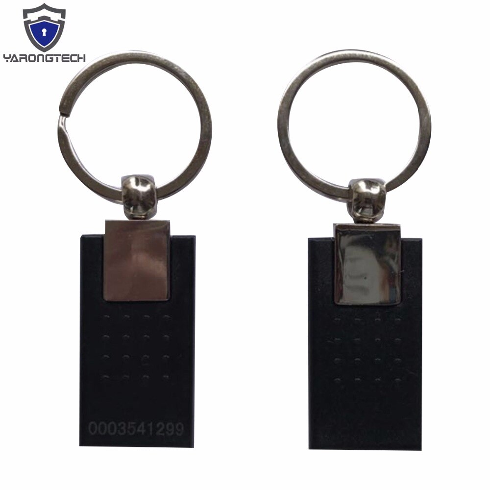 125 khz RFID Access Key Fob zwart Metalen Stijl (pak van 5)