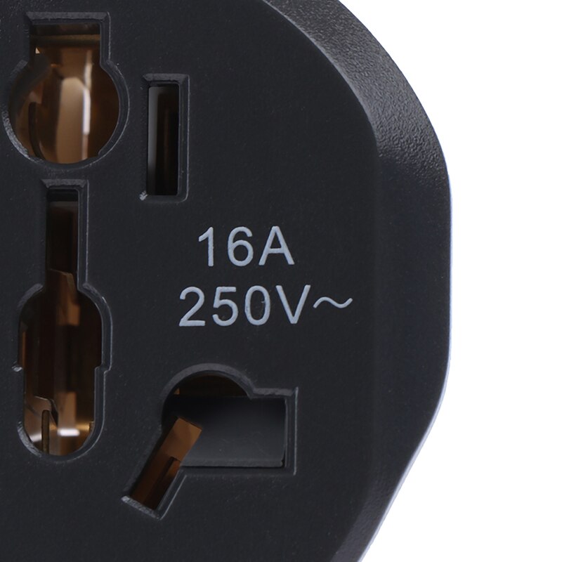 16A Euro converter Plug 2 Round Pin Socket AU US UK CN Plug To EU Wall Plug