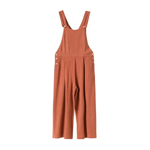 6 Tot 16 Jaar Kids & Tiener Meisjes Zomer Solid Cotton Casual Overall Jumpsuits Kinderen Meisje Mode Wijde Pijpen Overall broek: 14