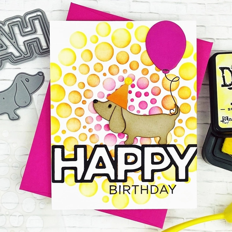 Gratulerer med dagen engelsk brev sentiment ord metall kutte stanser kuttet til scrapbooking og gratulasjonskort gjør ingen stempler