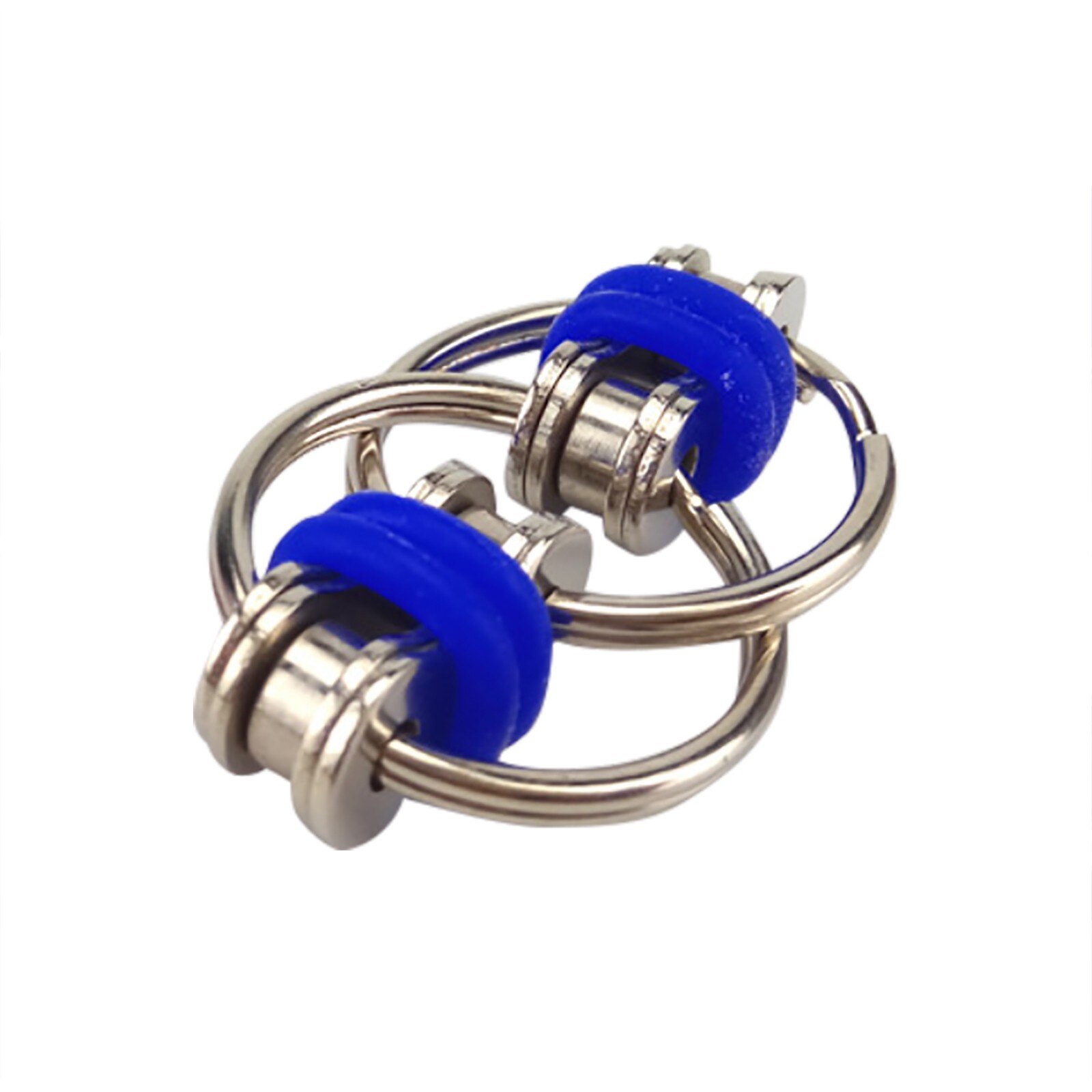 Bike Chain Fidget Stress Reliever Speelgoed Keten Vinger Speelgoed Fidget Controller Speelgoed Keten Fietsketting Sleutelhanger Voor Volwassen Kinderen