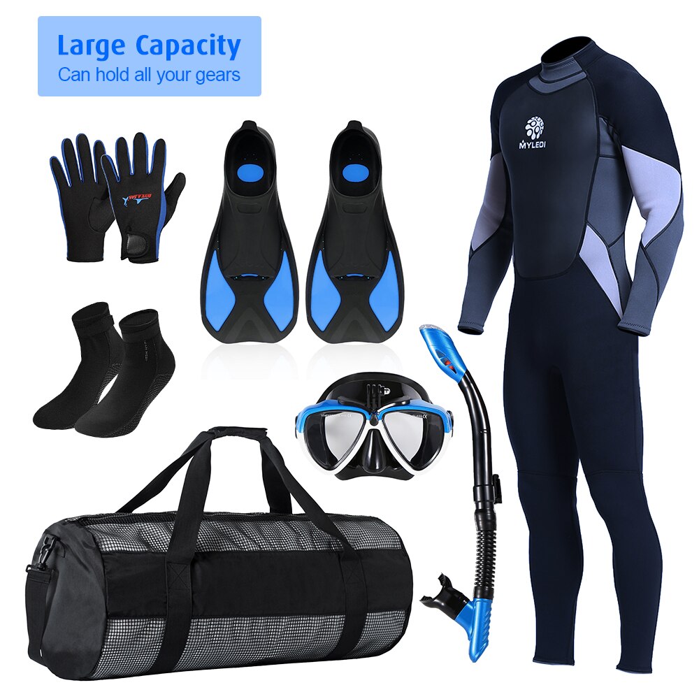 Lixada-sac de transport pour masque de plongée avec tuba, sac en filet de sport de plongée et de surf, sac de transport pour masque de plongée
