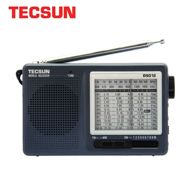 TECSUN R-9012 FM/AM/SW Radio 12 Bands Portable Receiver Radio High Sensitivity Selectivity Low Noise FM/AM/SW Radio