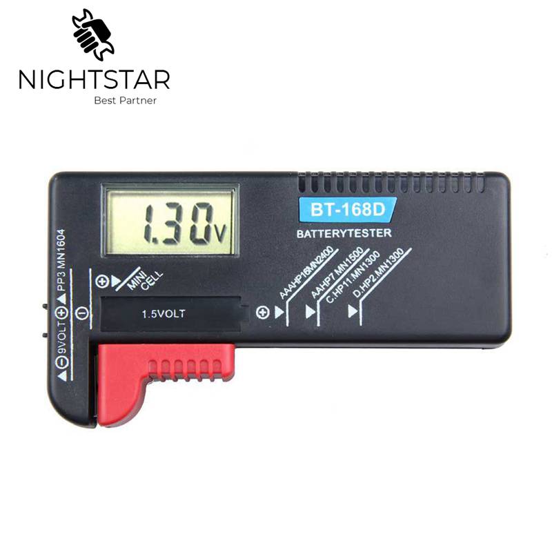 BT-168D Portable Digital Battery Tester Black Digi... – Vicedeal