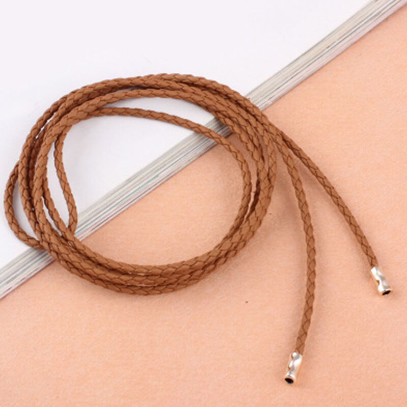 Vrouwen Lange Taille Touw Effen Kleur Dunne Taille Ketting Voor Jurken Vrouwelijke Gevlochten Taille Riem Eenvoudige Tailleband Lady Haaraccessoires: CAMEL