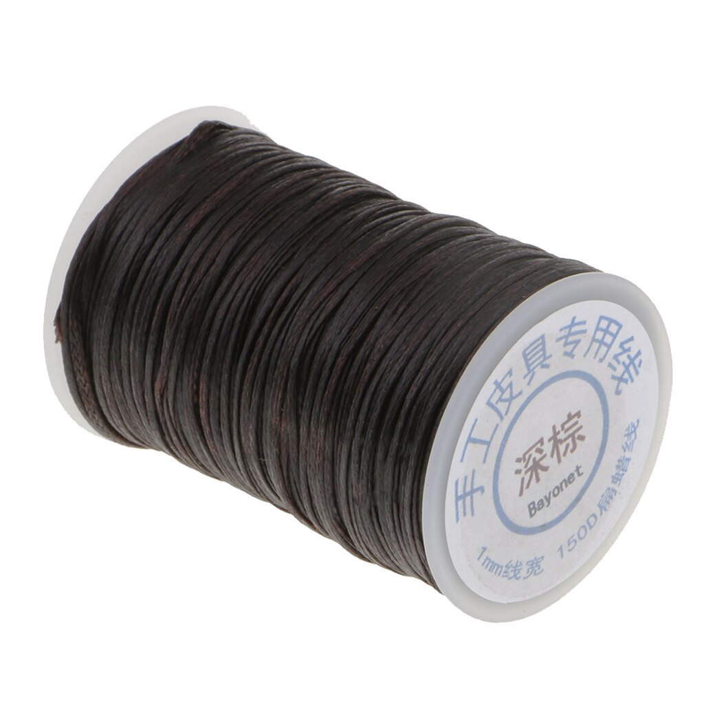 1 Roll 60m Length Polyester Strong Sewing Waxed Thread Leather Line Hand Craft Accessories 1mm Diameter