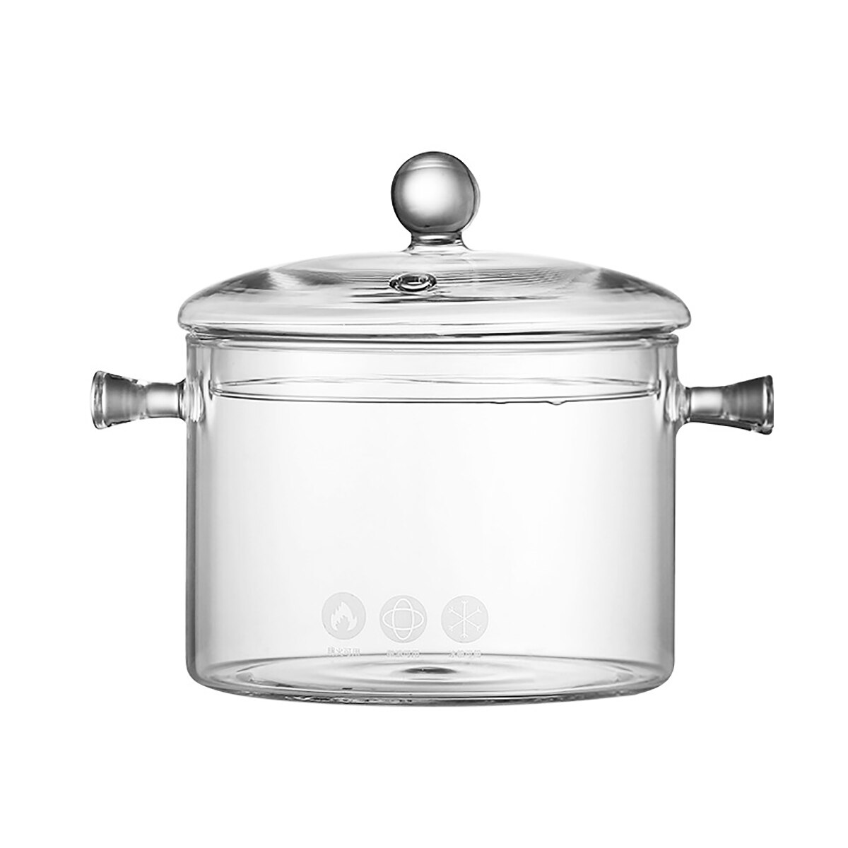1.4/1.5l husholdnings varmebestandigt glas suppe grød pot mikroovn ild opvarmning gennemsigtig glasskål køkken madlavningsredskaber